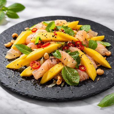 Mango and pomelo salad