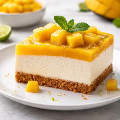 Mango cheesecake