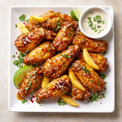 Mango chicken wings