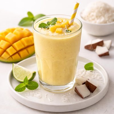 Mango coconut smoothie