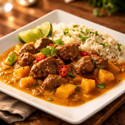 Mango currywith lamb