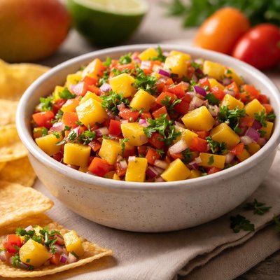Mango habanero salsa