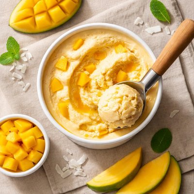 Mango non dairy ice cream