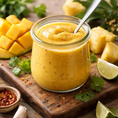 Mango pineapple dressing