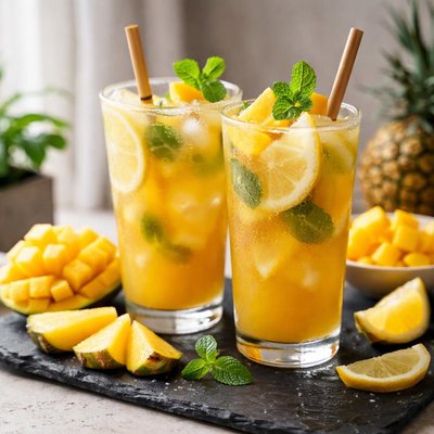 Mango pineapple lemonade