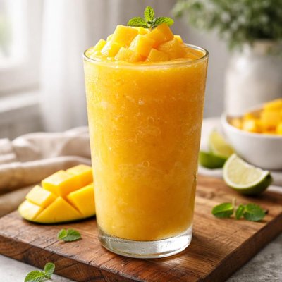 Mango puree slush