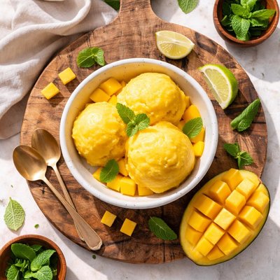 Mango sherbet