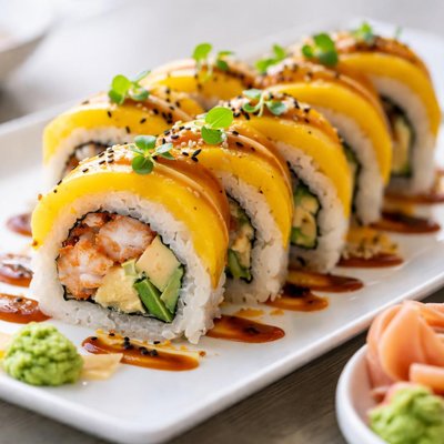 Mango sushi roll