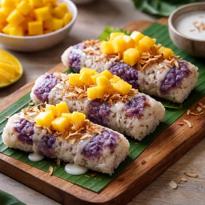 Mango ube suman
