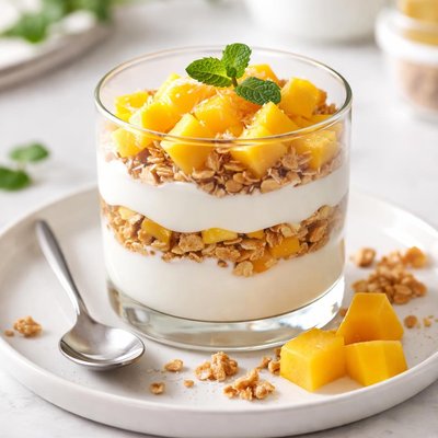 Mango yogurt parfait