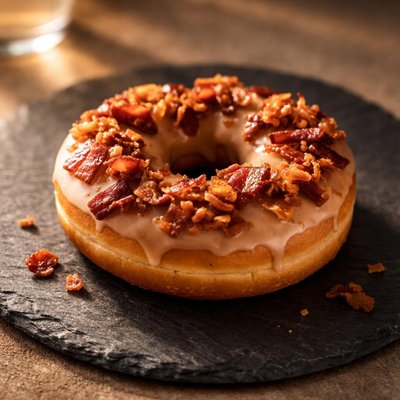 Maple bacon donut
