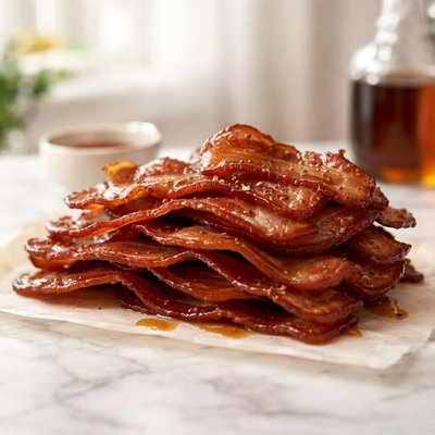 Maple bacon slices