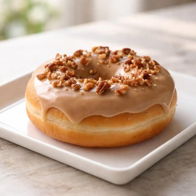 Maple frosted donut