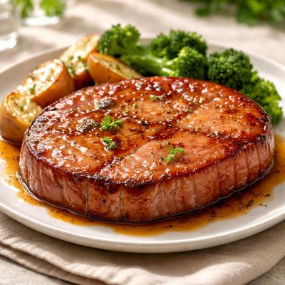 Maple ham steak