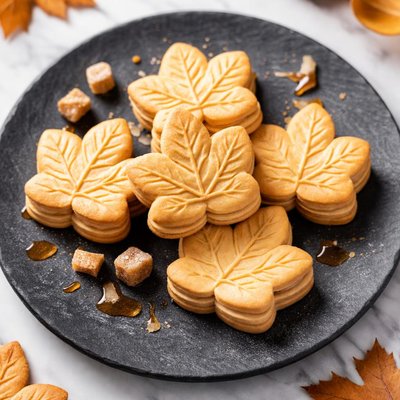 Maple leaf cookie