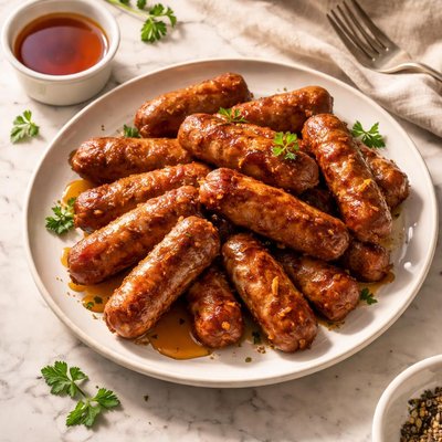 Maple pork sausage links