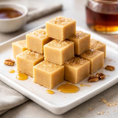 Maple syrup fudge