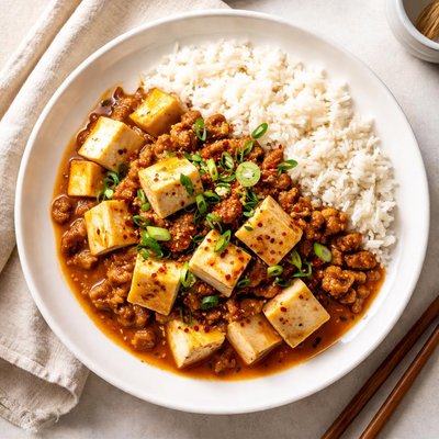 Mapo tofu rice