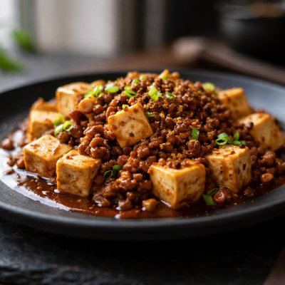 Mapo tofu with pork