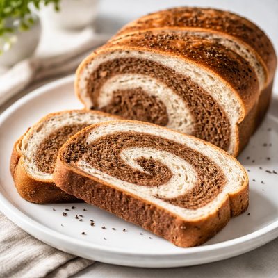 Marble rye bread
