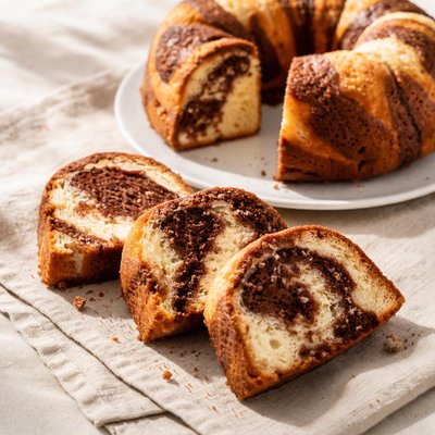 Marble sponge cake