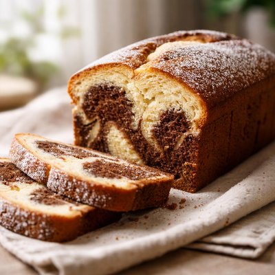 Marble vanilla cake