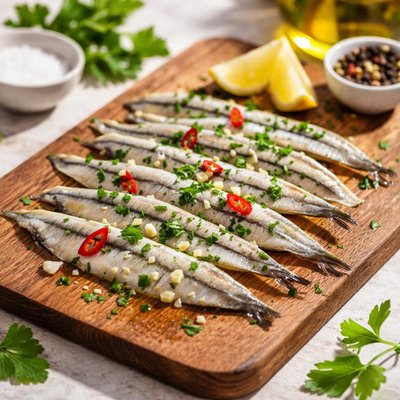 Marinated anchovies