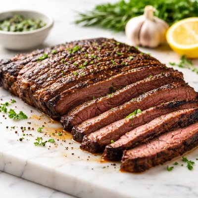 Marinated flank steak