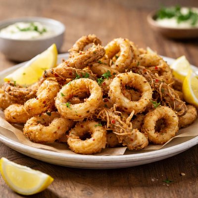 Marinated fried squid
