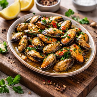 Marinated mussels