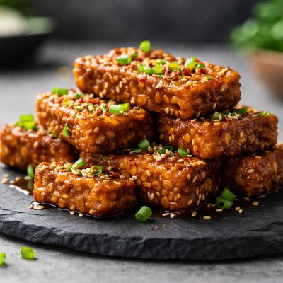 Marinated tempeh