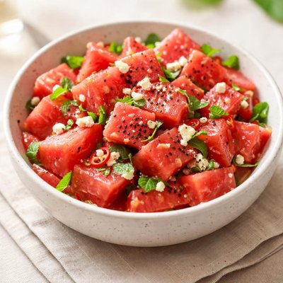 Marinated watermelon