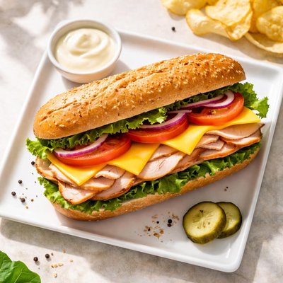 Marketside turkey and cheddar sub