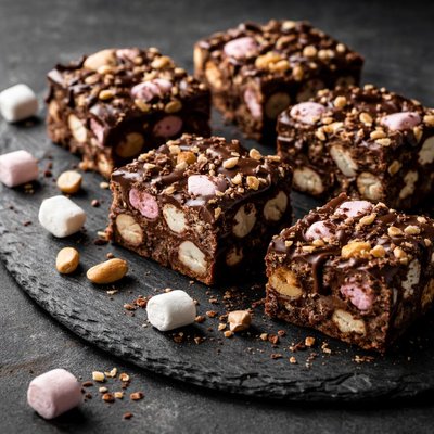 Marshmallow barebells rocky road