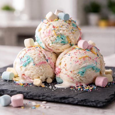 Marshmallow ice cream