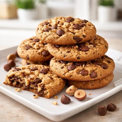 马里兰榛子巧克力片饼干