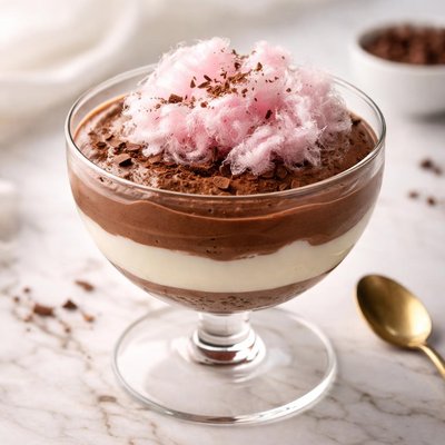 棉花糖芝士巧克力慕斯甜点