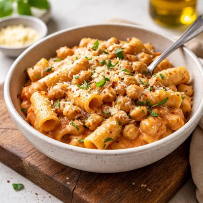 Mascarpone chickpeas passata pasta