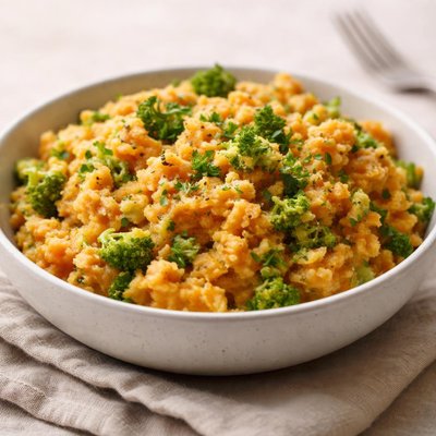 Puré de brócoli y batata