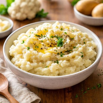 Mashed cauliflower and potato