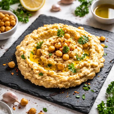 Mashed chickpeas