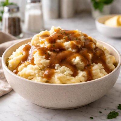 Mashed potato and gravy