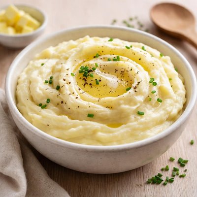 Mashed potato with cream
