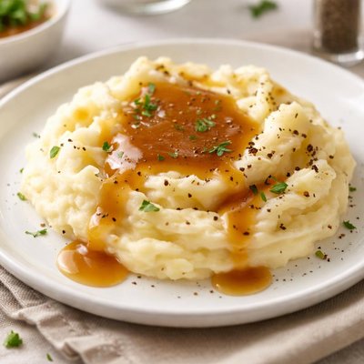 Mashed potatoes and gravy