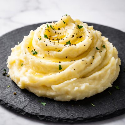 Mashed potatoes cooked