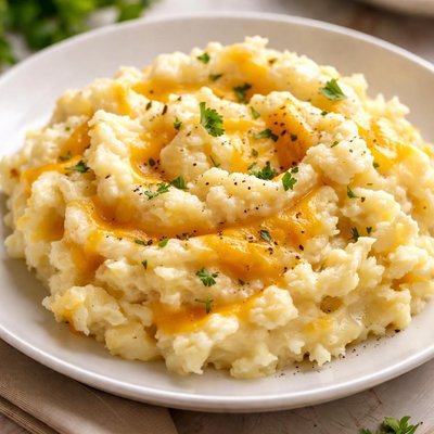 Mashed potatoes with cheese