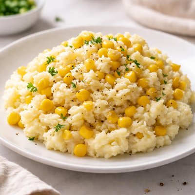 Mashed potatoes with corn