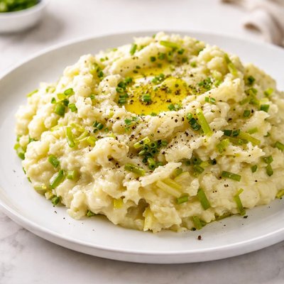 Mashed potatoes with leeks