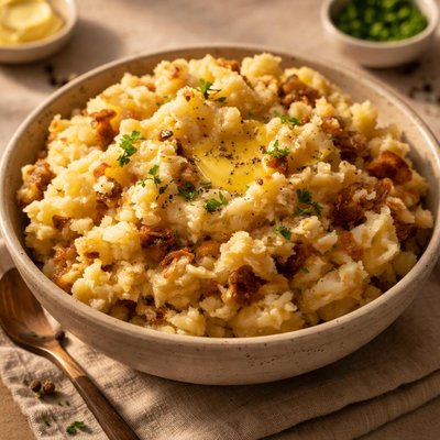 Mashed roasted potatoes