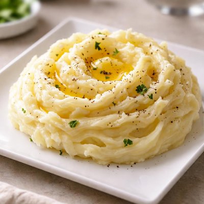 Mashed yukon gold potatoes